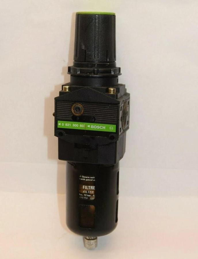 Used BOSCH 0821300603 0 821 300 603 12 Bar 170psi Air Pressure Filter Regulator