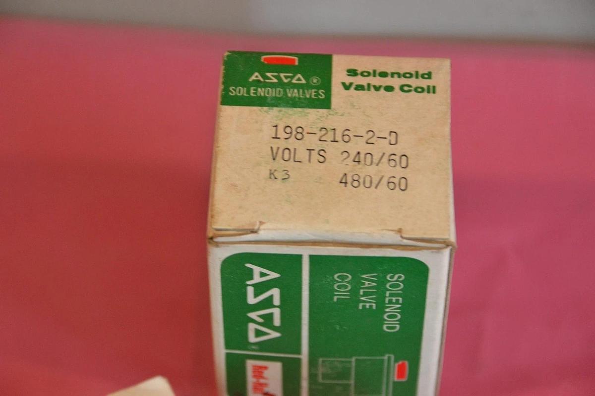 ASCO SOLENOID VALVE 198-216-2-D 198 216 2 D 1982162D 480V 480 V NEW