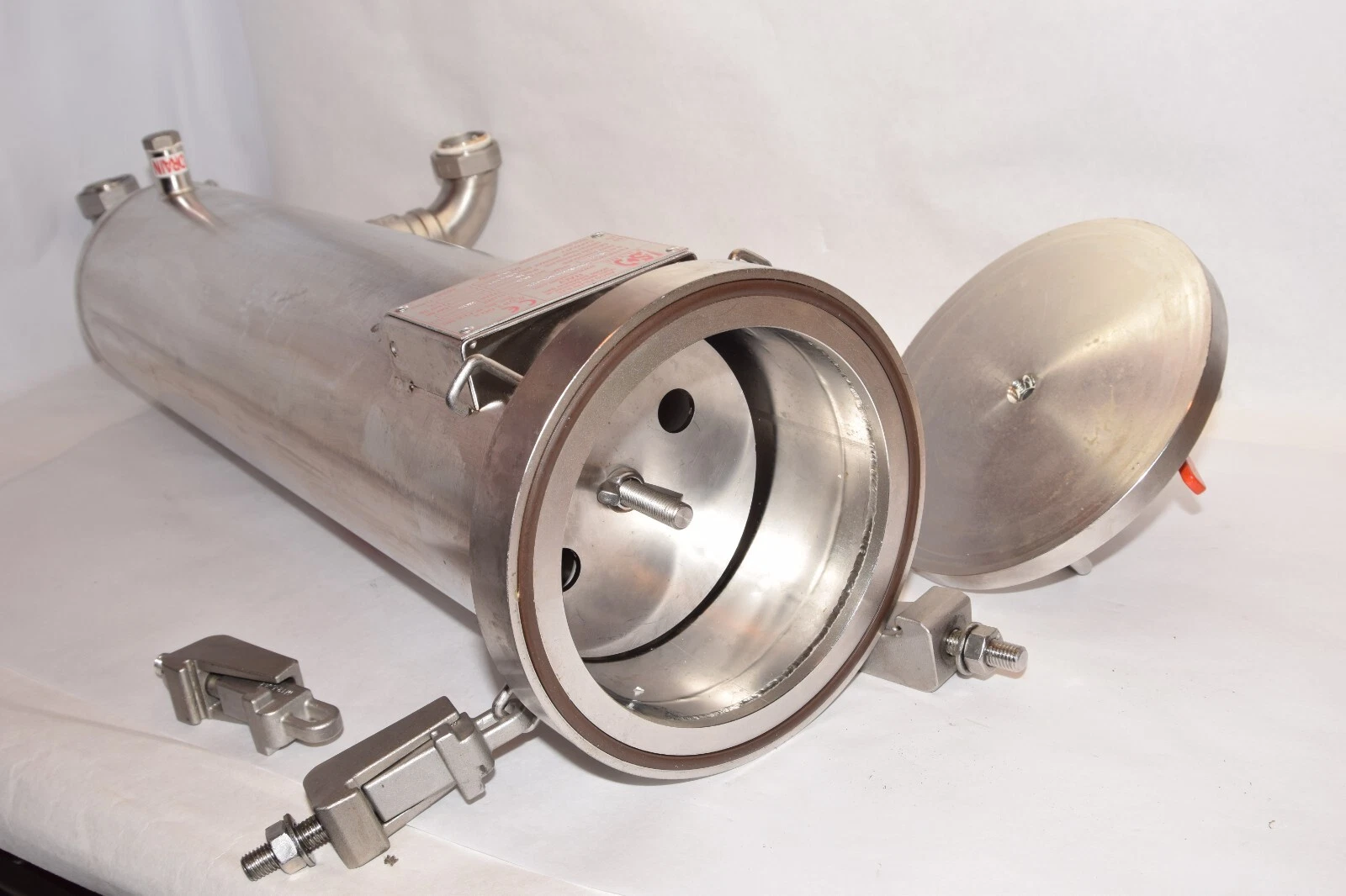 Used ASCO Stainless steel FILTRI 6" Filter Housing MTM032SL1HT-A35 1" Port Size SS