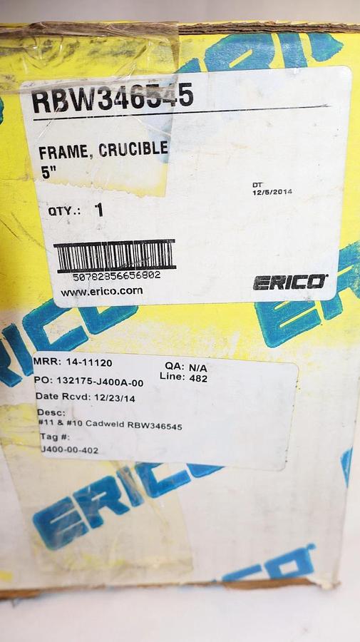 Erico Cadweld RBW346545 5" Crucible Frame Kit (New)