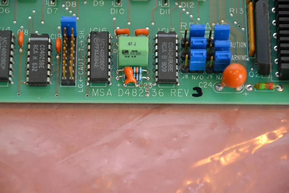 Used MSA RELAY PROGRAMMER MODULE BOARD CARD MAS D482536 MSAD482536 REV. 3