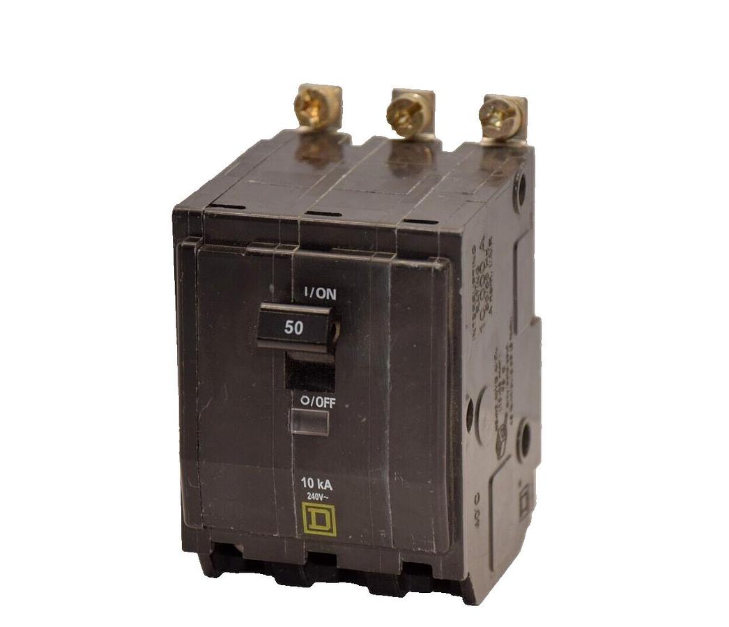 Square D Breaker DP-4075 HACR QOB 50A 50 Amp 3 Pole 3P 240v (New, no box)