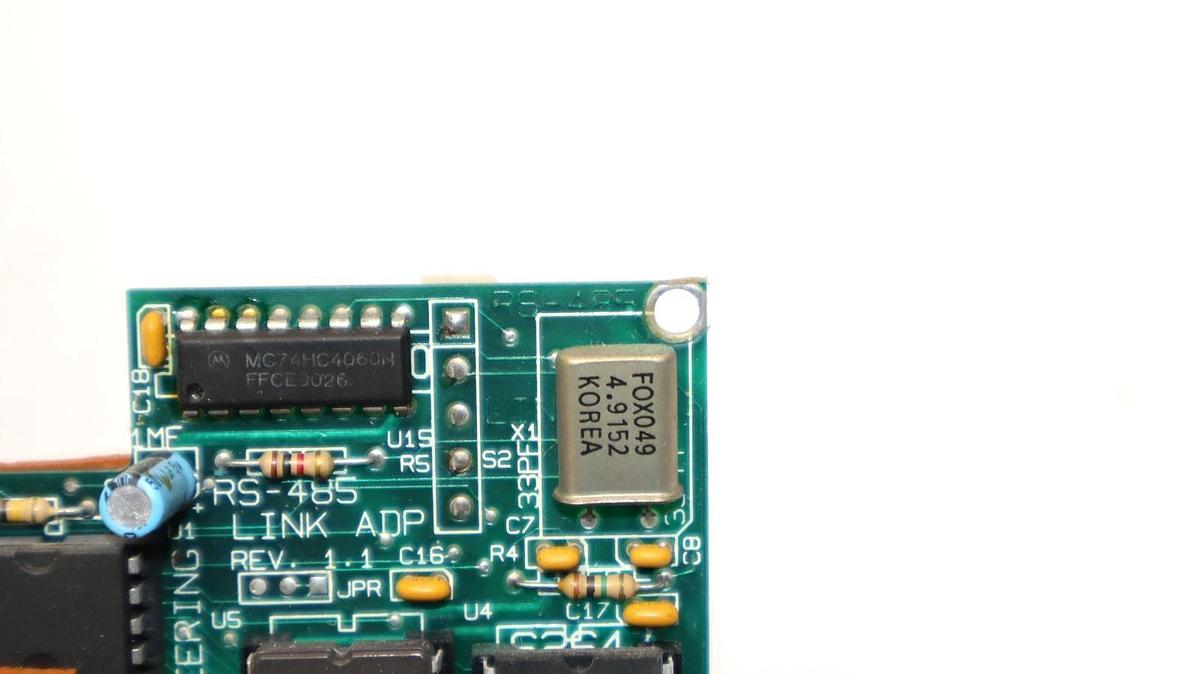 Used Microsystems Engineering RS-485 , RS485 Link ADP Rev 1.1 Circuit Board