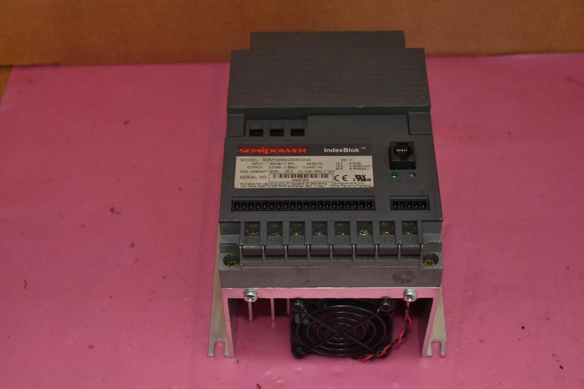 Used SEMIPOWER INDEX BLOK INDEXBLOK DRIVE XDM1005DCSWC00S 230 V 3 PH