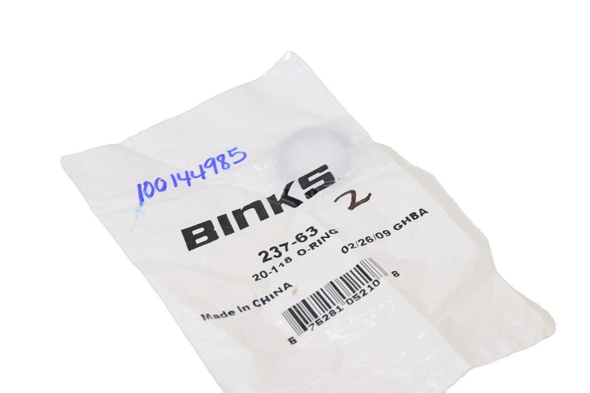 (NEW - Pack of 2) BINKS 237-63 23763 O-Ring
