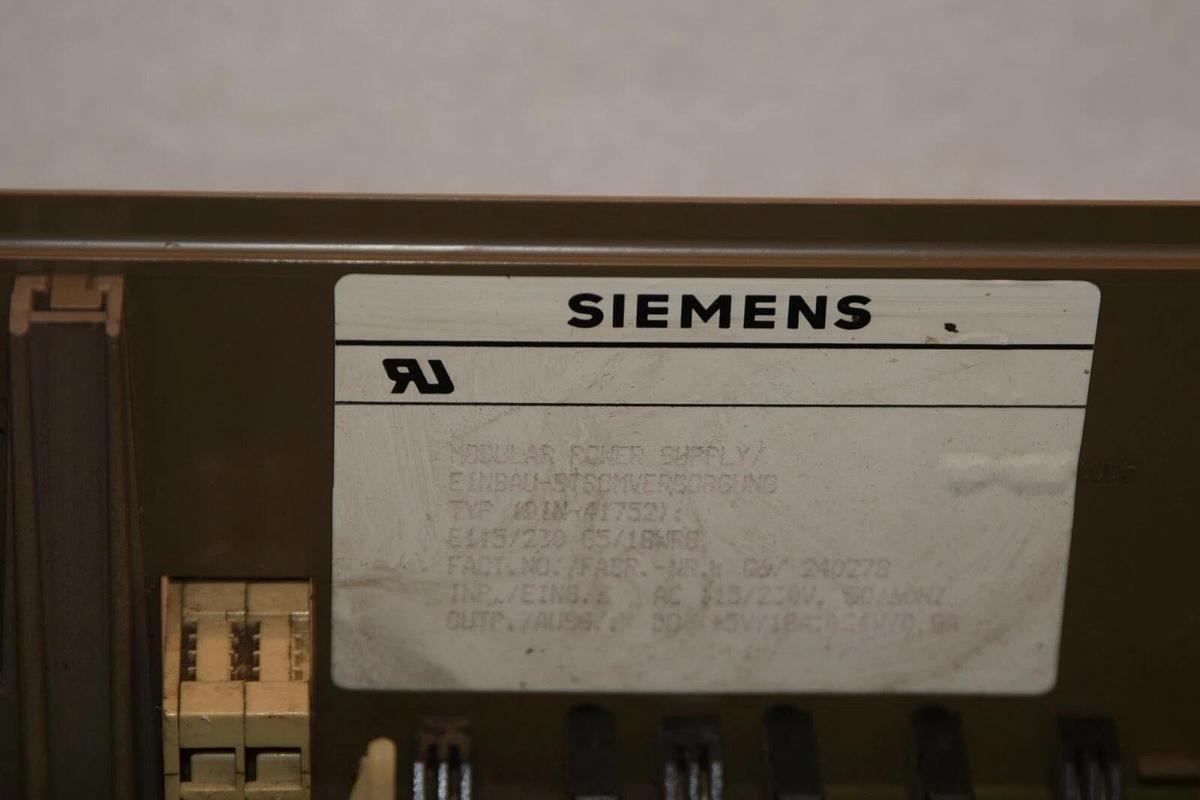 Used SIEMENS E115/230 G5/18WRG Modular Power Supply