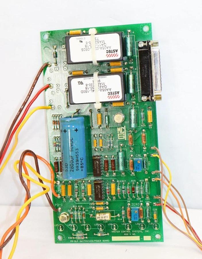 Used Master Control Systems MCS PR-SLP Switch LED Power Board Circuit Card PRSLP