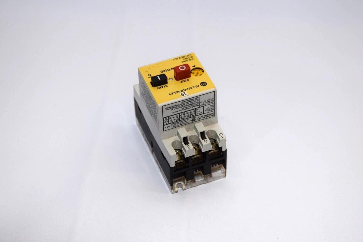 Used (Lot of 2) ALLEN BRADLEY 140-MN-0160 Series B 1-1.6A Manual Motor Starter