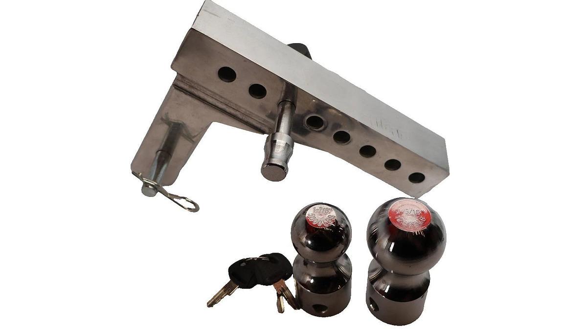 Uriah UT623411 12,000lb 8" Drop Adjustable Ball Mount Hitch 2" "Parts incomplete