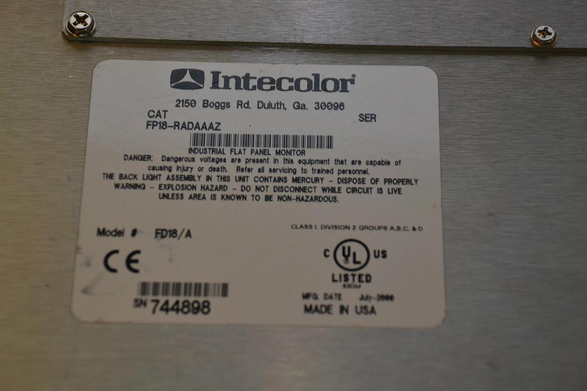 Used INTERCOLOR OPERATER INTERFACE FP18-RADAAAZ FP18 RADAAAZ FP18RADAAAZ FD18/A