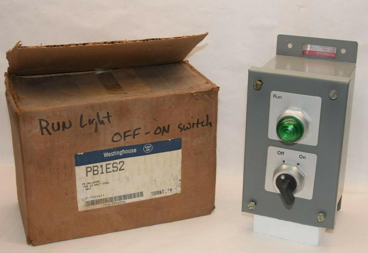 (NEW) WESTINGHOUSE PB1ES2 Type 13 2-Unit PB Enclosure (On-Off Switch)