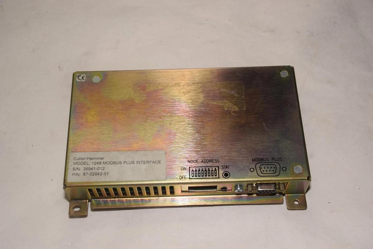 Used CUTLER HAMMER PANELMATE 1000 1248 MODBUS PLUS Interface 87-02042-01