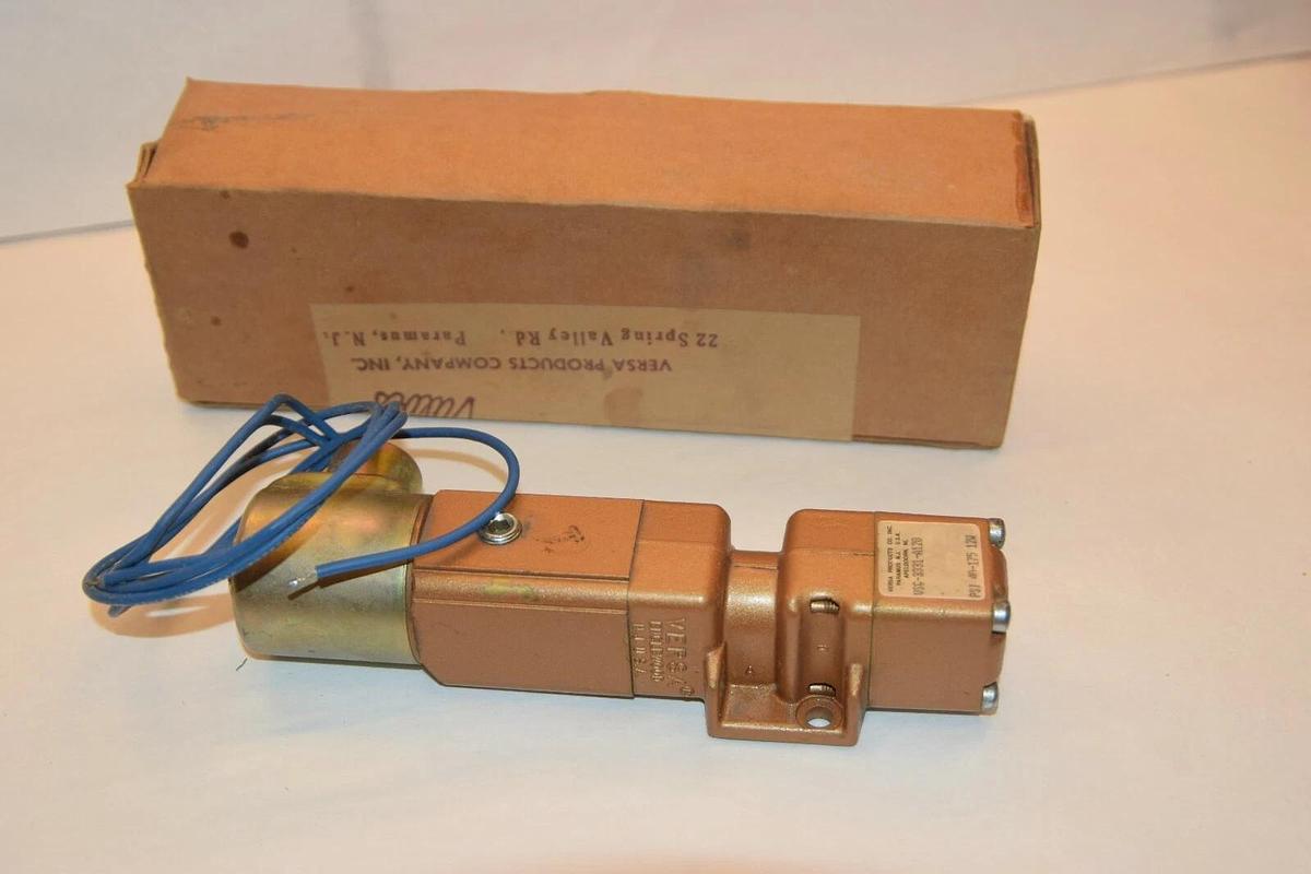 (NEW) VERSA VALVE VGS-3331-A120 120V 3-Way Solenoid Valve
