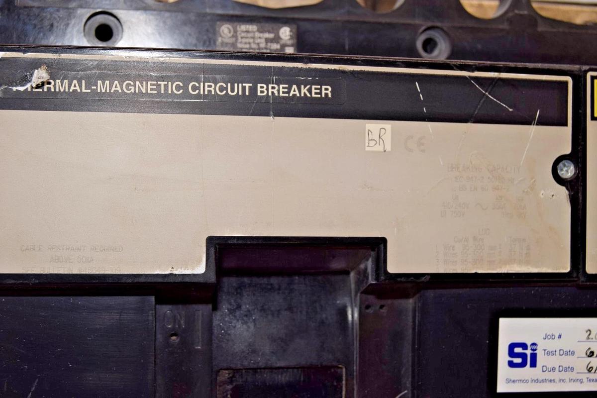 Used Square D NCL 1200A Breaker NCP361200 Ser 2 1200 Amp 3p 600vac