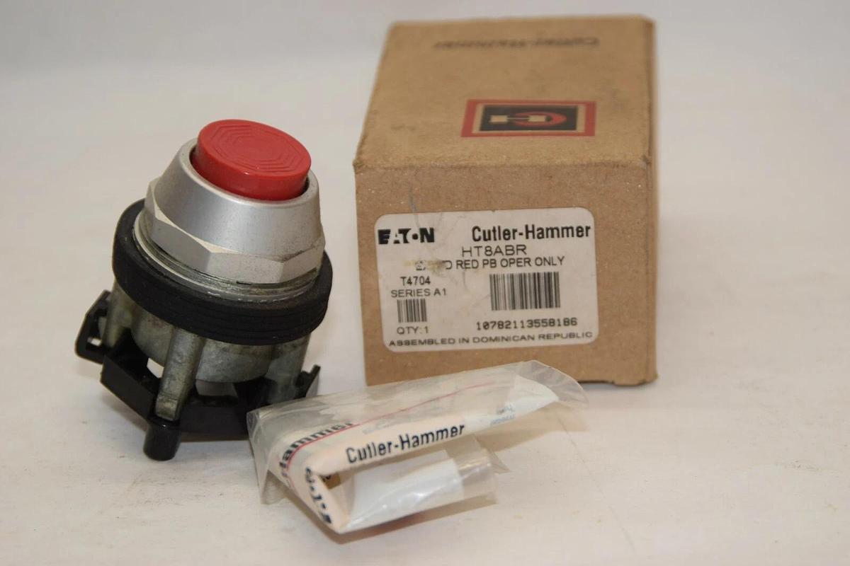 (NEW) CUTLER HAMMER HT8ABR Series A1 Extended Red Push Button Operator Only
