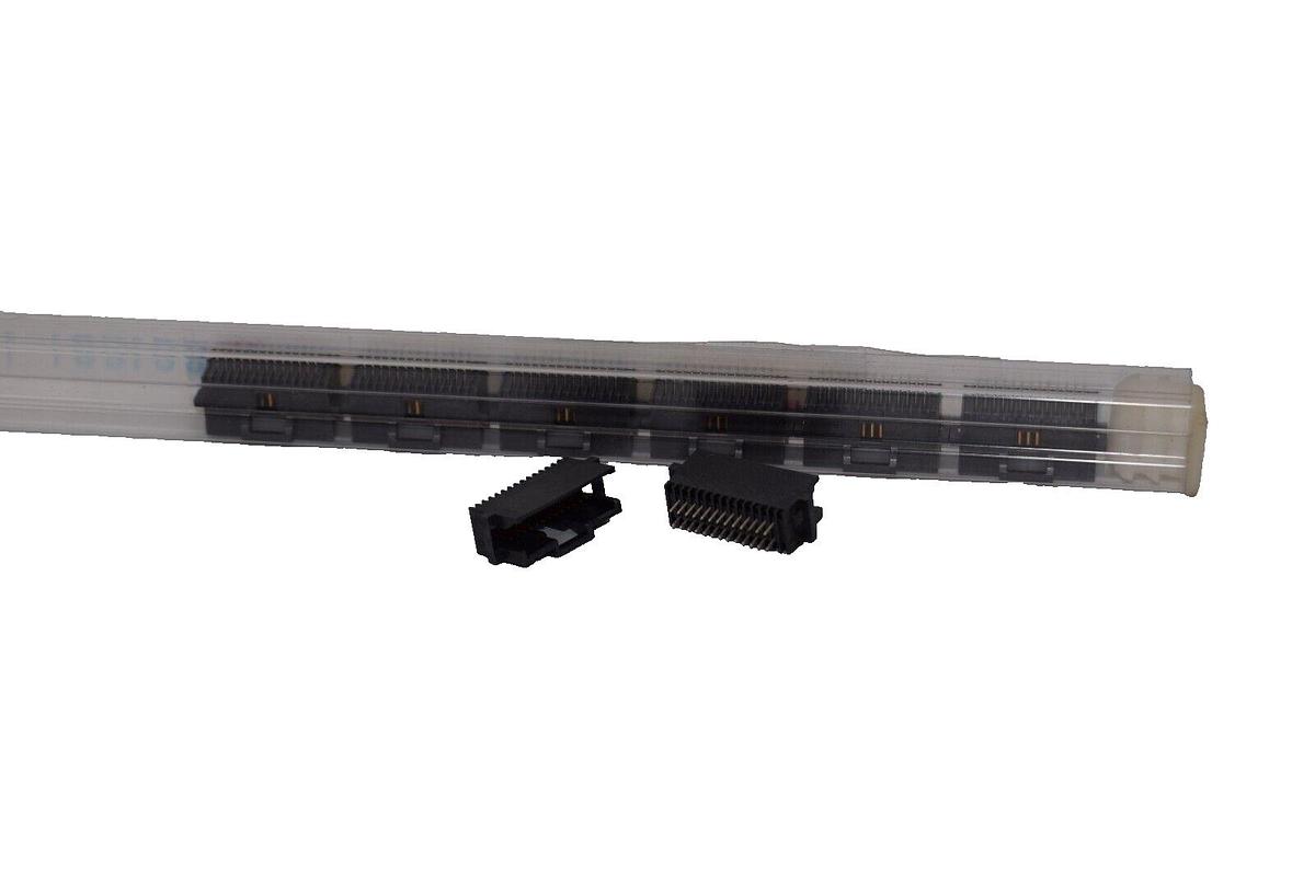 (Lot 8) TYCO 1253-0999 Header 2x13 26 Pin Vertical Shrouded Connector 1.27mm NEW