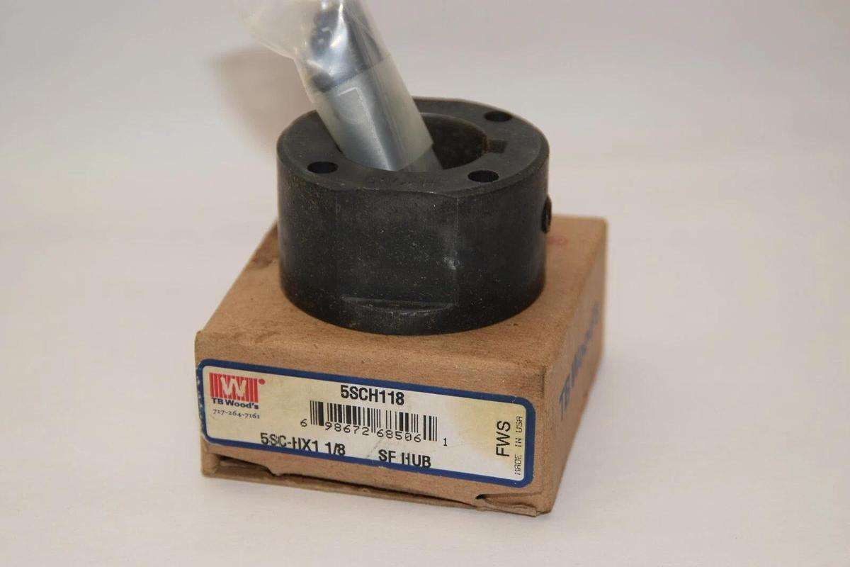 (NEW) TB WOODS 5SCH118 5SC-HX1 1/8 1-1/8" Sure Flex Hub