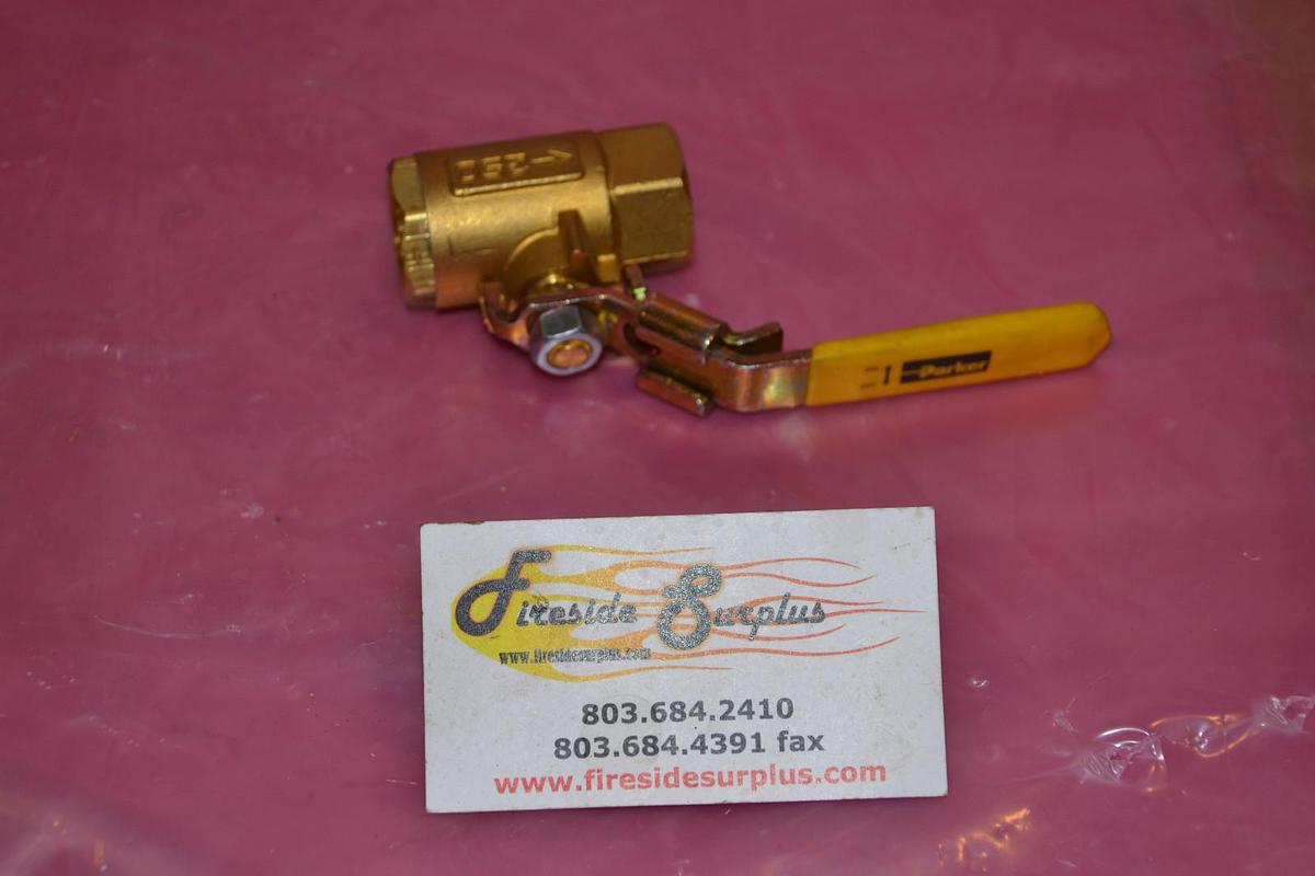 PARKER BALL VALVE 1/2" 1/2 " Bronze Brass NEW
