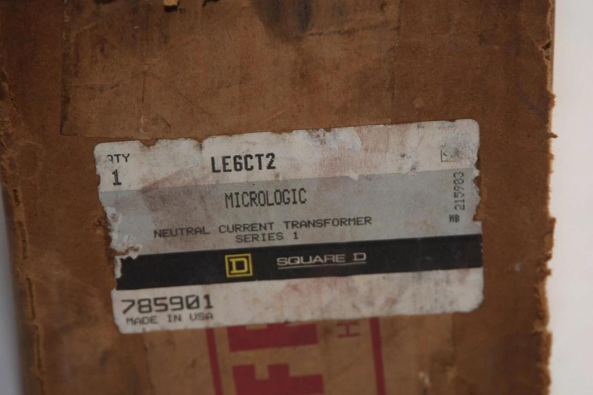 (NEW) SQUARE D LE6CT2 Micrologic Series 1 Neutral Current Transformer