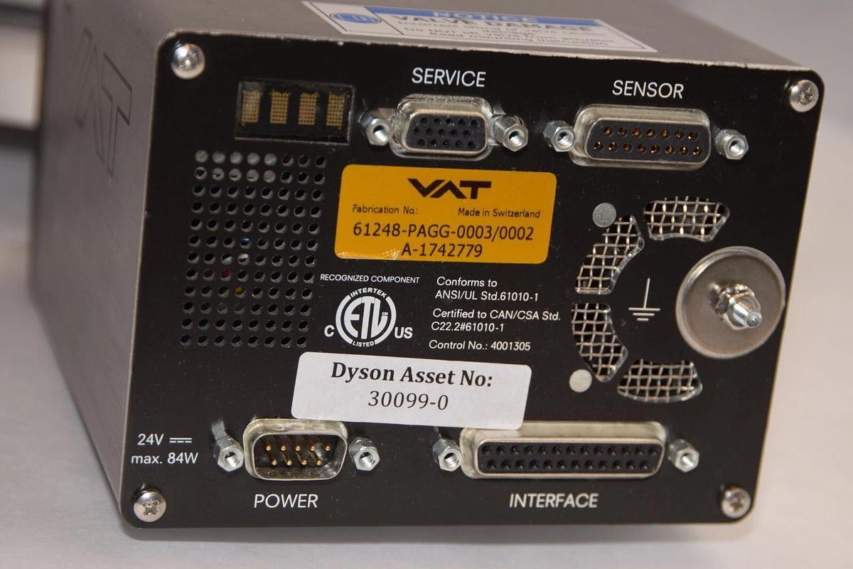 VAT VACUUM SLIDER Butterfly Valve 61248-PAGG 61248-PAGG-0003/0002 A-1742779