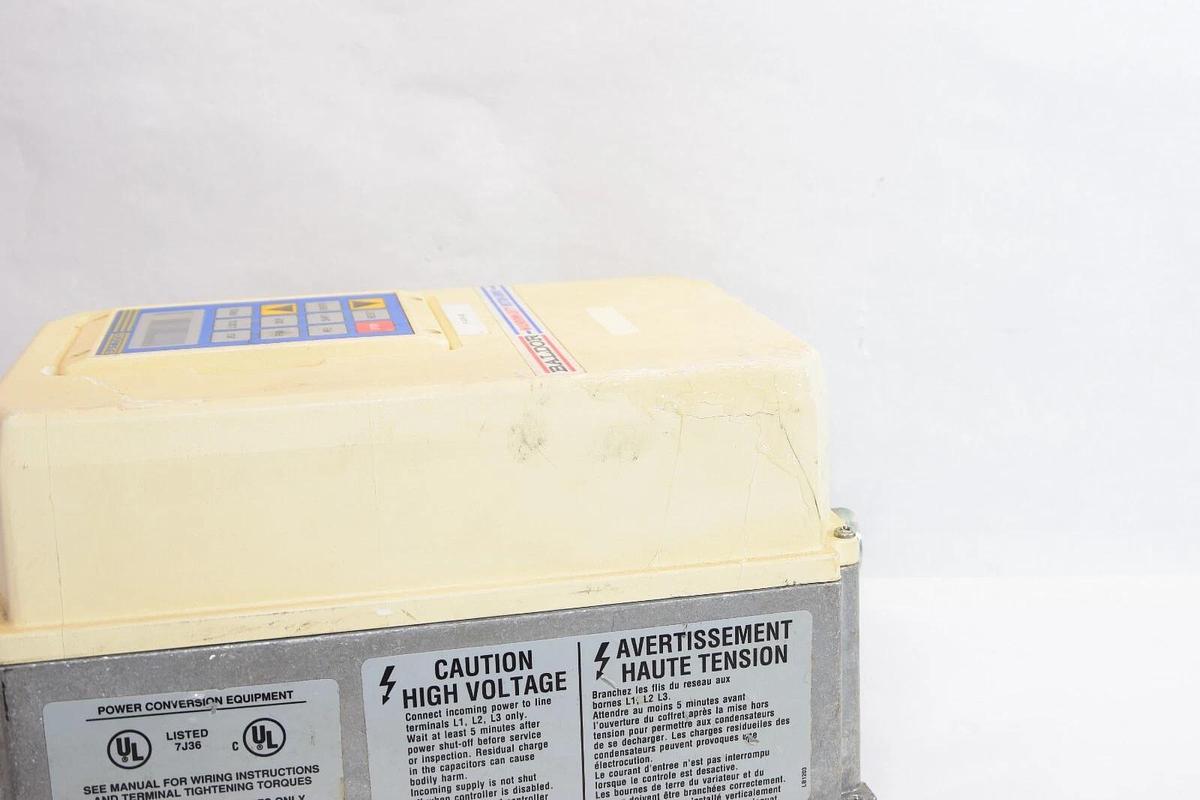 Used BALDOR ZD18H402-W 460Vac 3Ph 50/60Hz Washdown Duty Vector Drive *Cracked Case*