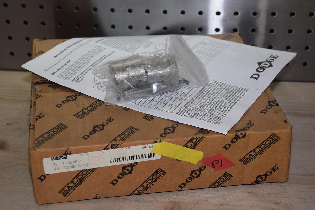 DODGE / BALDOR 2326BUSH104 TIGEAR-2 HOLLOW REDUCER BUSHING KIT NEW