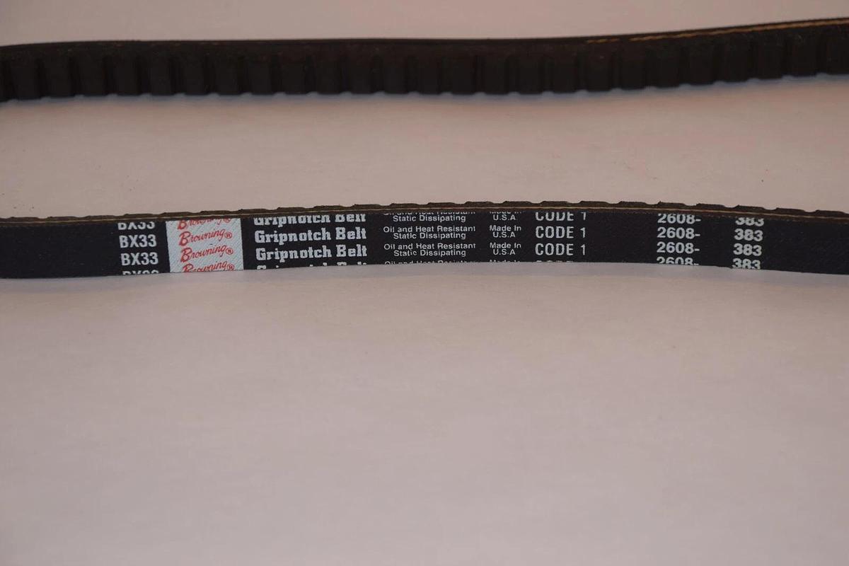 BROWNING Cogged V-Belt Belt BX33 Gripnotch Cogged USA (NEW)