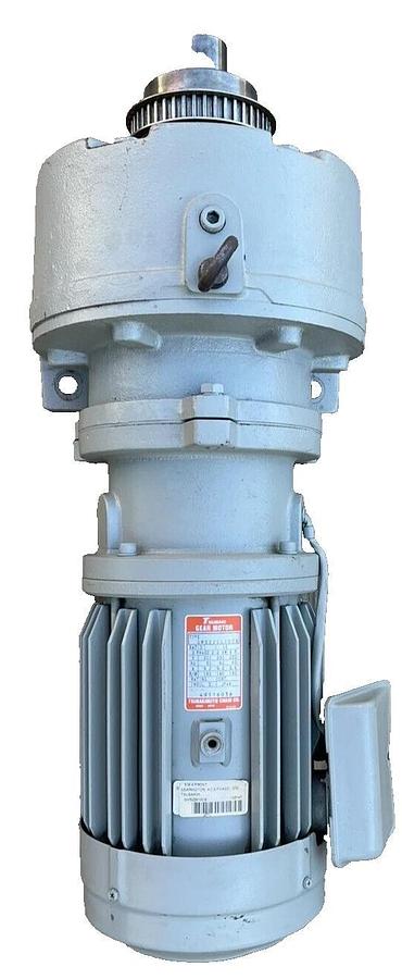 Used Tsubaki GMS220L10CB GEARMOTOR 1:10 Ratio 3ph 240v 2.2 KW