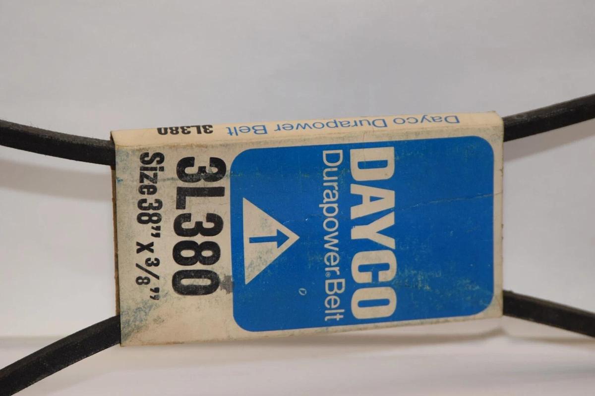 (NEW - Lot of 4) DAYCO 3L380 38" x 3/8" Durapower V-Belt USA