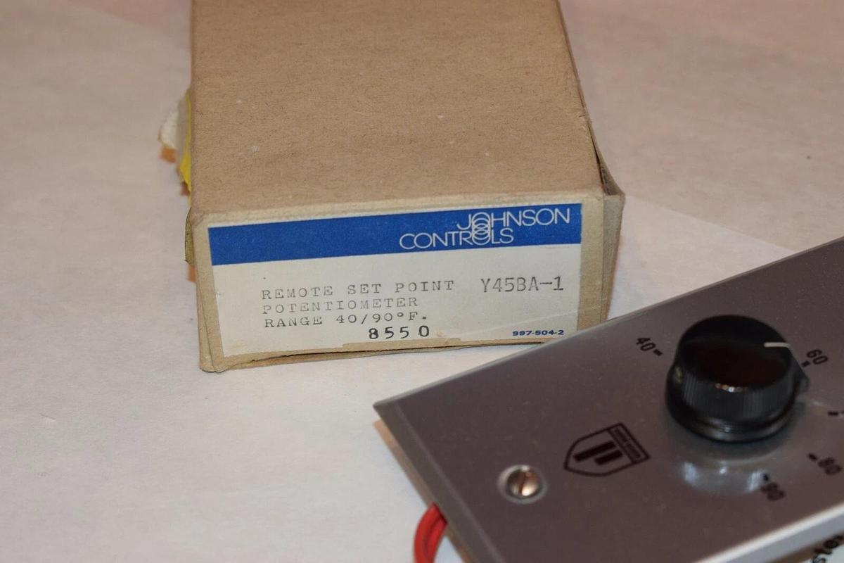NEW JOHNSON CONTROLS Y45BA-1 REMOTE SET POINT POTENTIOMETER  CONTROL