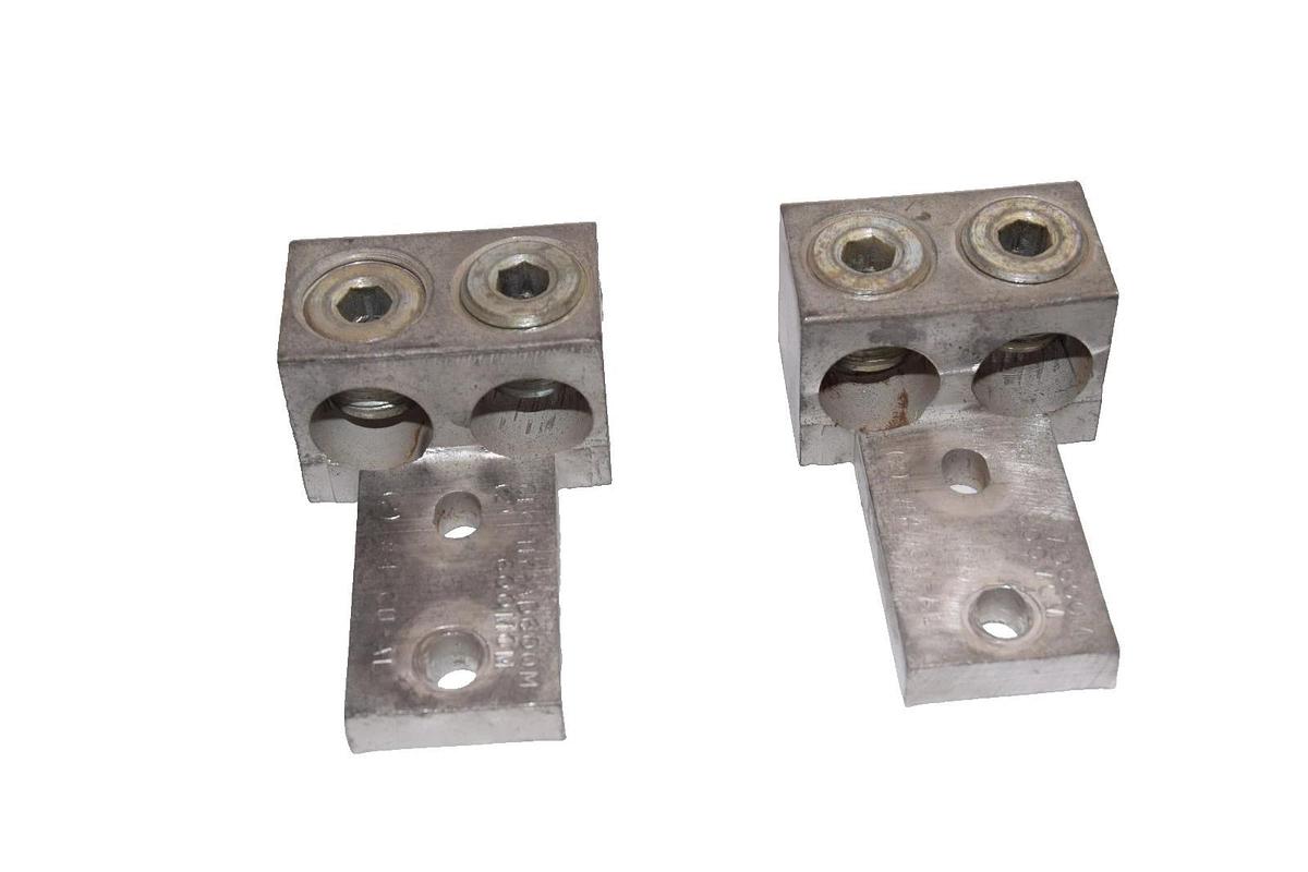 Used CFC-NY-AD600M 600MCM #4 CU-AL Double Mechanical Lugs (Lot of 2)