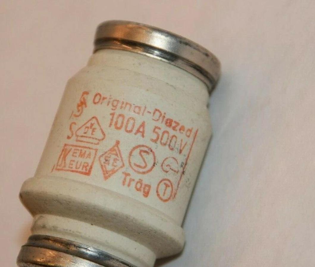 (NEW - Lot of 10) ORIGINAL DIAZED 100A 100Amp 500V Trag Fuse