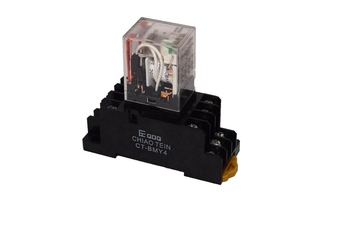 Used (LOT OF 3) OMRON MY4N-GS MY4NGS 24vdc 24 Vdc Relay with Base CT-BMY4