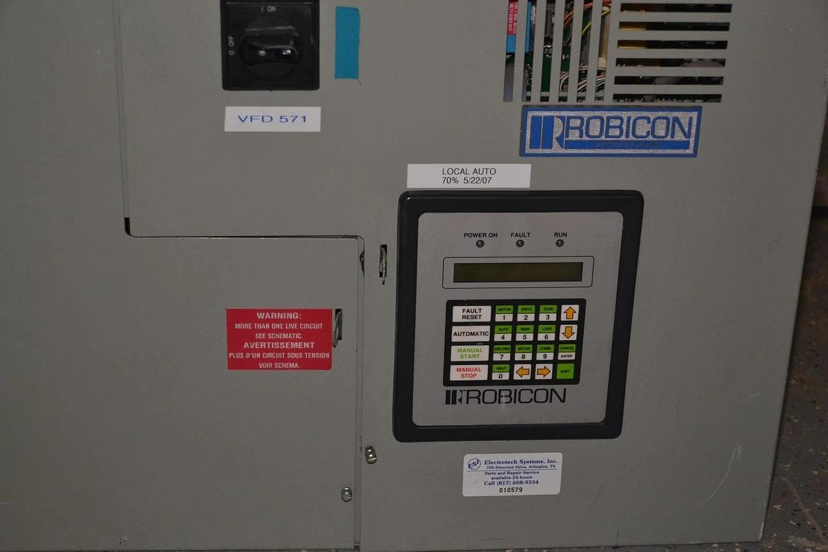 Used ROBICON 10HP AC DRIVE ID-454GT 3PH 460V 457E52.00