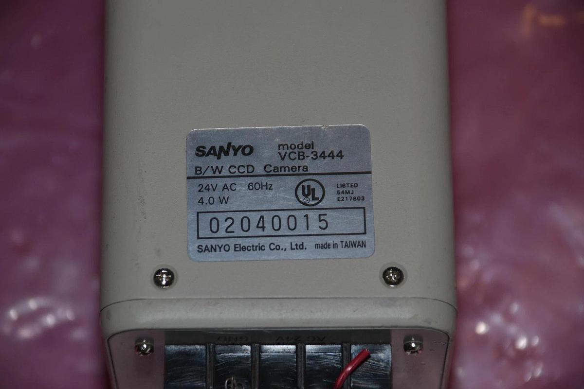 Used SANYO B/W CCD SECURITY CAMERA CCTV  VCB-3444 VCB 3444 VCB3444 24v