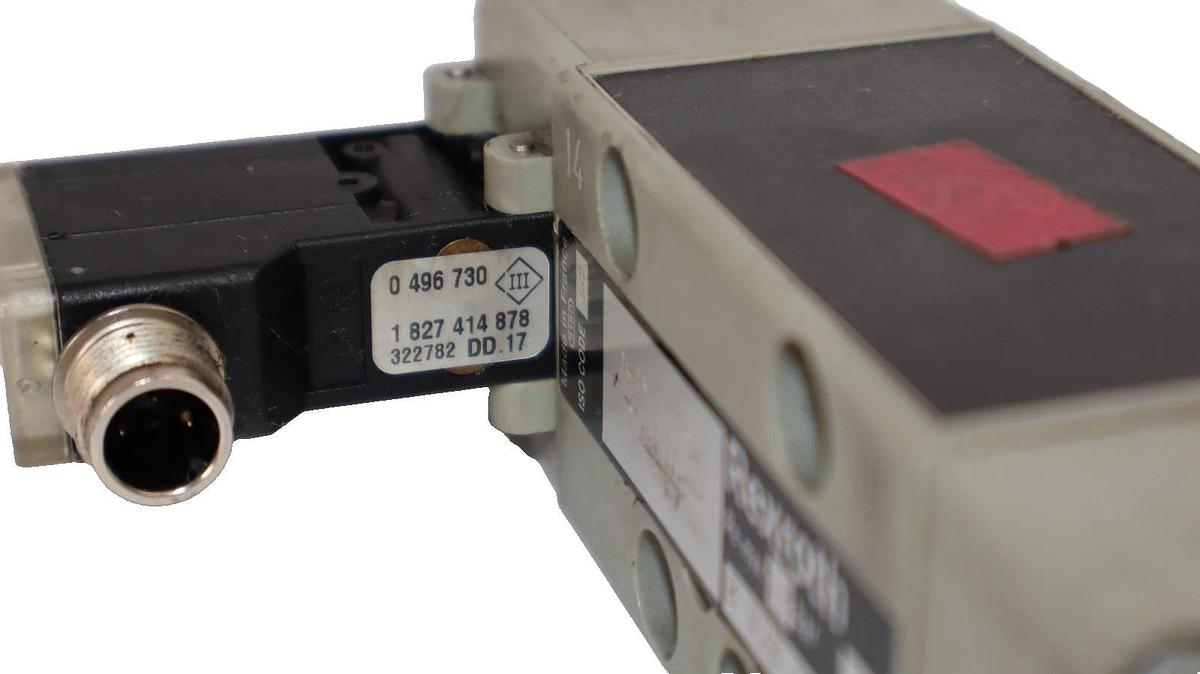 Used Rexroth 0820024326 , 0 820 024 326 10 Bar Pneumatic Solenoid Valve