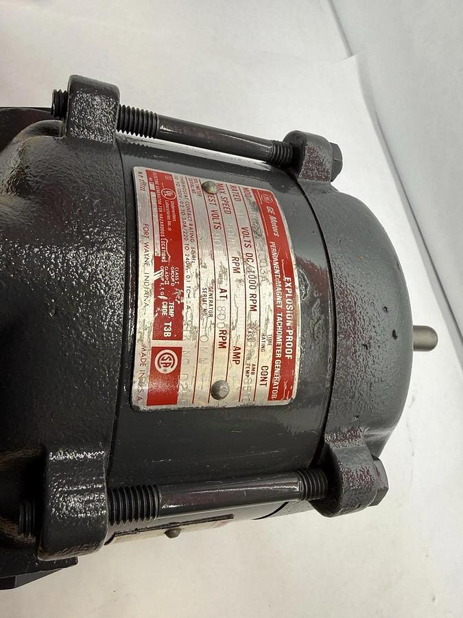 GE Motor 5BC42AE1003A Explosion Proof Permanent Magnet Tach Generator Tachometer