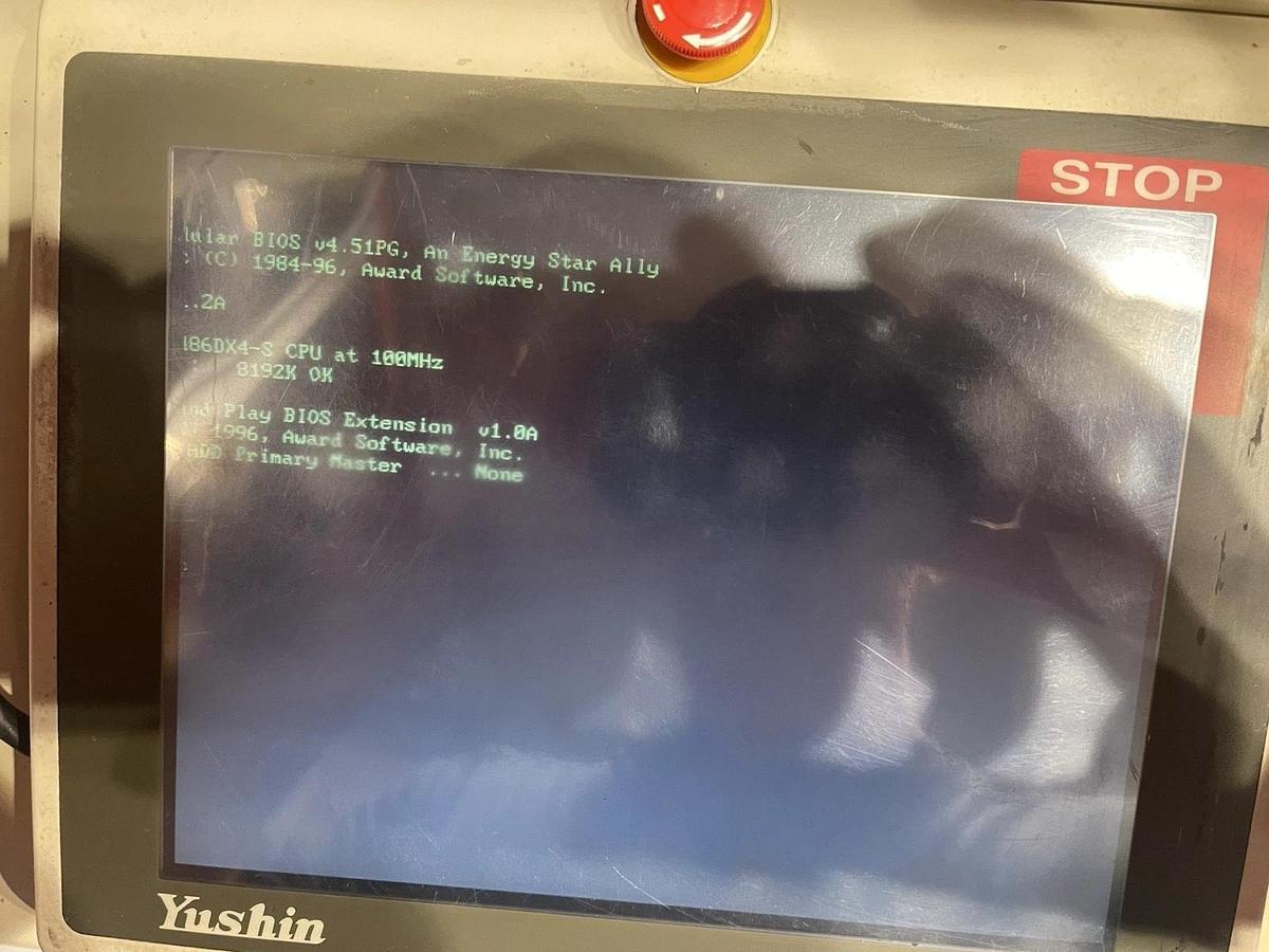 Used Yushin T/W566894 Touchscreen Robotic Teach Pendant F8342392 Computer