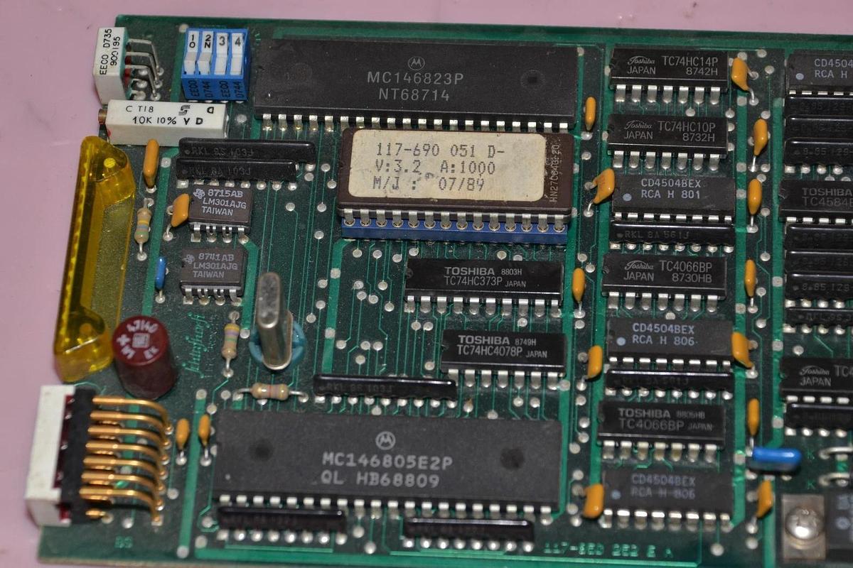 Used SCHLAFHORST ELECTRONICS 117-655 825 117655825 DIGITAL BOARD