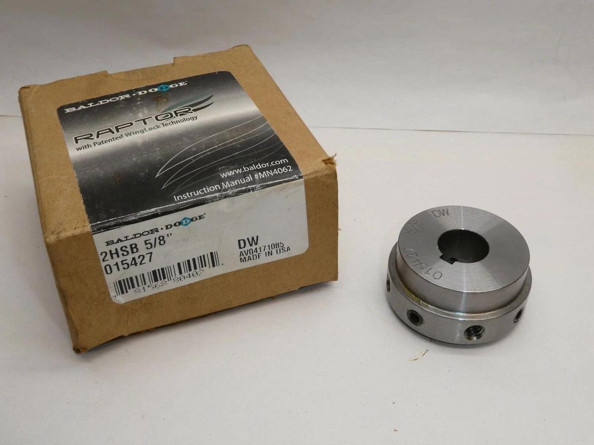 (NEW) DODGE / BALDOR 015427 2HSB 5/8" Raptor Coupling Hub