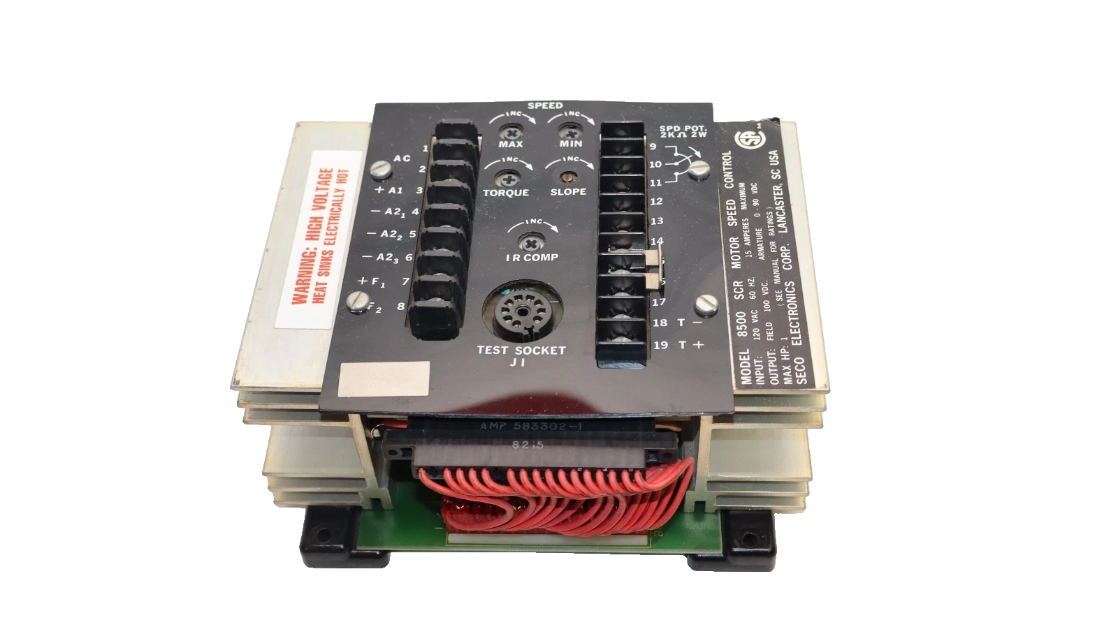 Refurbished Seco Electroncis Corp. 8500 120Vac 60Hz 15Amp SCR Motor Speed Control