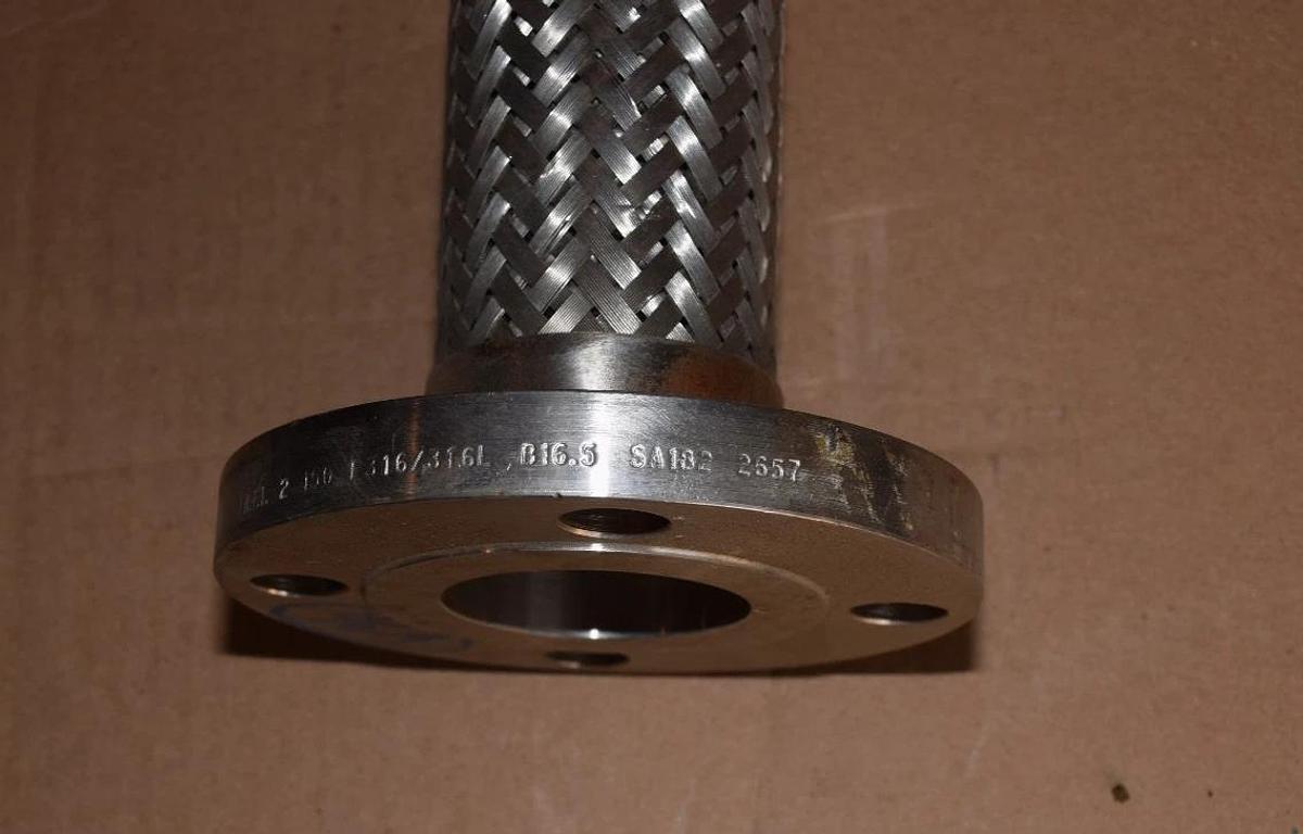 IDEAL 12" Stainless Steel Flexible Coupling 2" ID SA182 B16 150# 304ss 12" Long