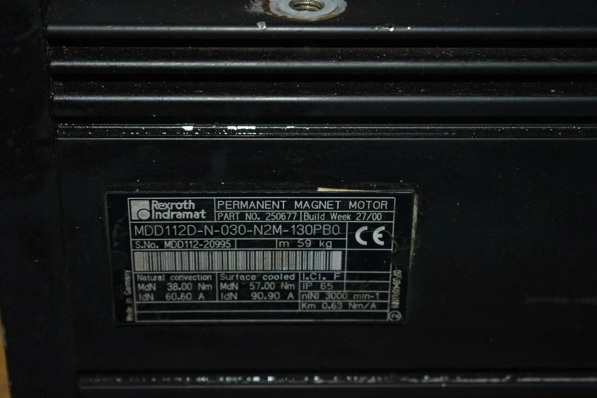Refurbished Indramat MDD112D-N-030-N2M-130PB0 Servo Motor, 250677 Refurbished