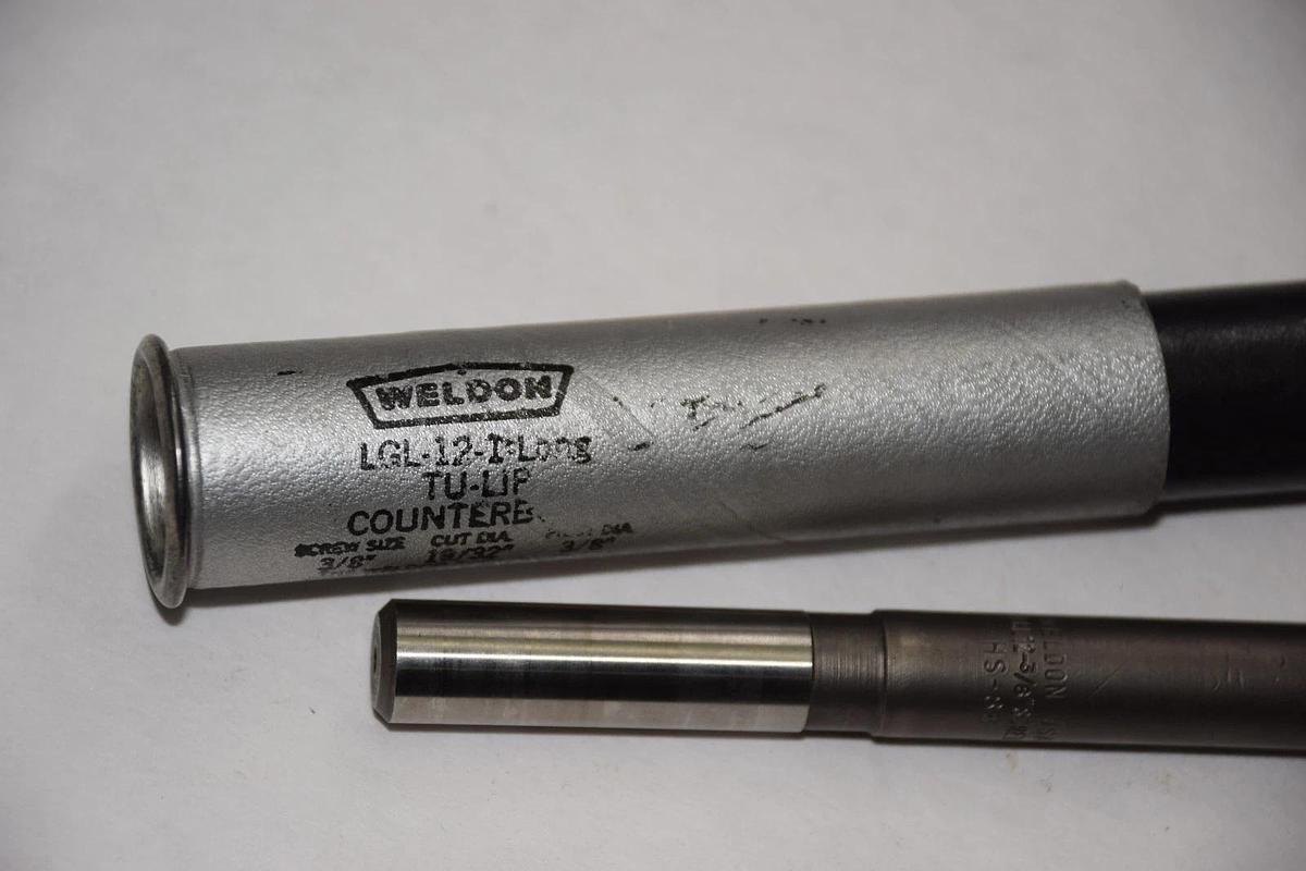 WELDON LGL-12-1-LONG LGL-12-1 TU-LIP 3/8" x 19/32" x 3/8" COUNTERBORE NEW
