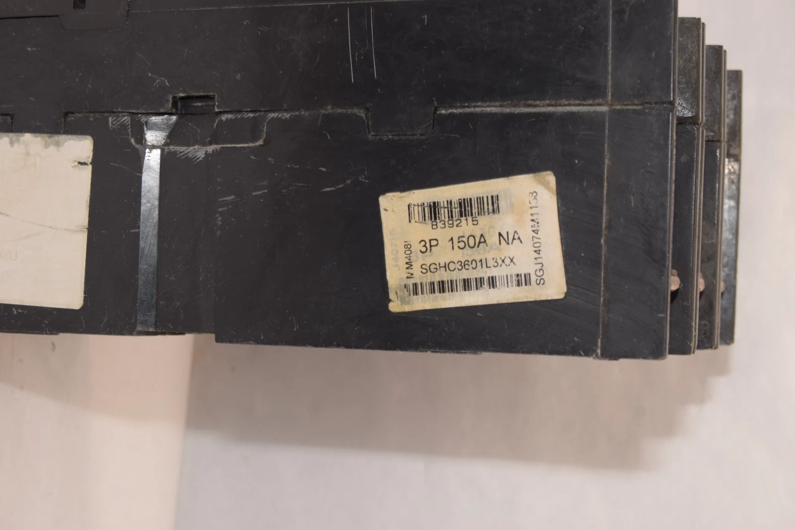 Used GE Spectra RMS Hi-Break Breaker 150A 150 Amp 600v 3p SGHC3601L3XX 125a plug