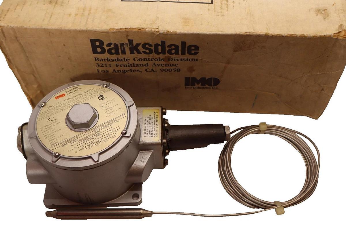 Barksdale T1X-H153S-12 10A 125V Gold Line Temperature Switch (New)