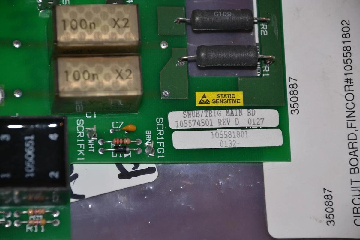 Fincor Snub Trig Main Board 105574501 Rev D Circuit Board Card 105581601-C