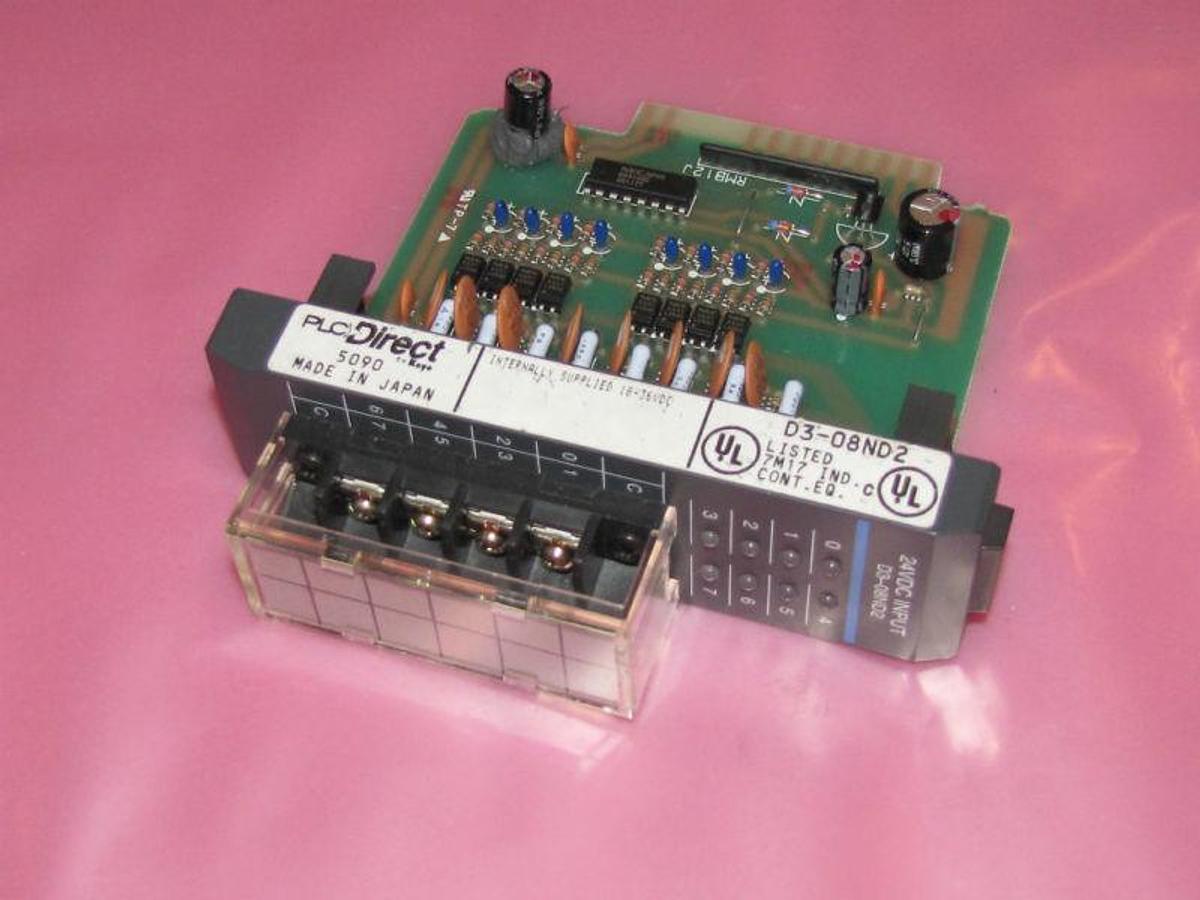 Used PLC DIRECT PLC 24VDC INPUT D3-08ND2 D308ND2