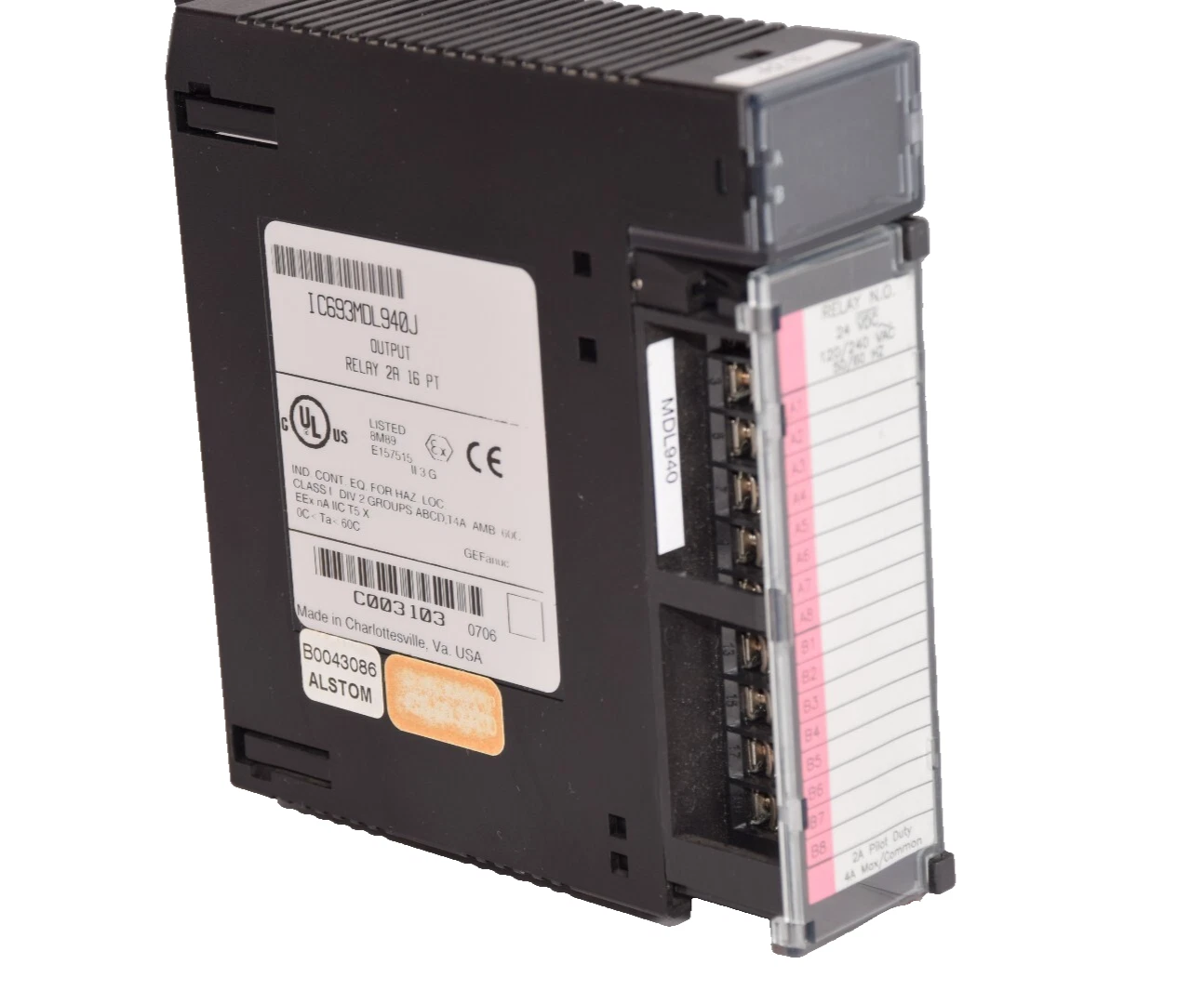 Used GE FANUC Output Module IC693MDL940J 2A 16pt Relay Output Module