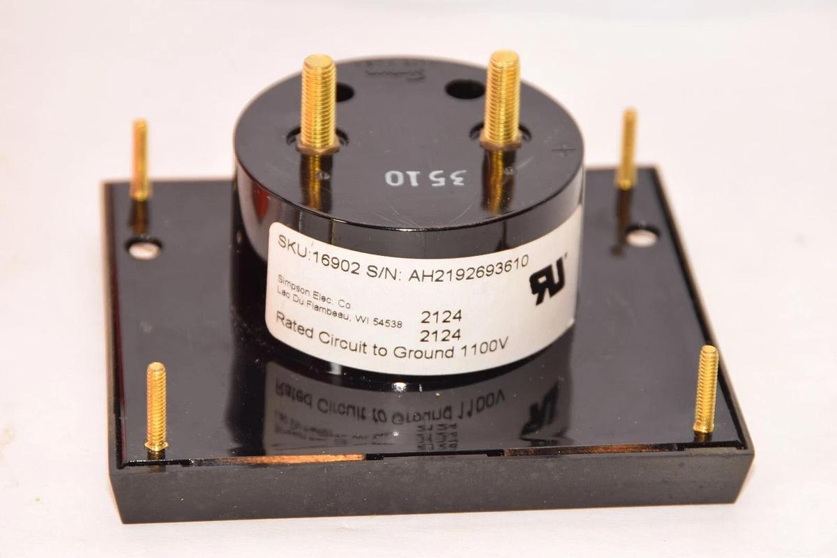 (NEW) WESCHLER INSTRUMENTS 085010-L7 0-2Amps Precipitator Panel Meter